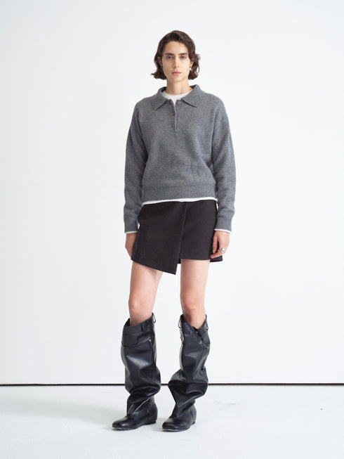 Knit Polo Sweater